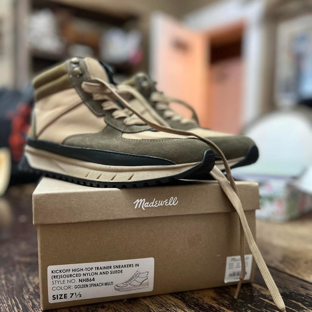 *New* Madewell Hightop Trainer sneaker boot